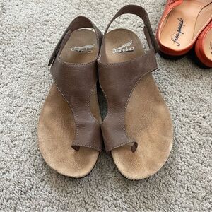Dansko sandals size 36 leather upper